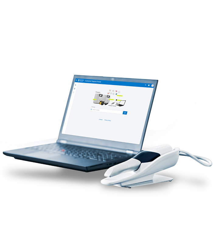 Primescan Connect 1 Primescan Connect نسخهی لپتاپمحور و مقرونبهصرفه از برند Dentsply Sirona است؛ دقیقترین و سریعترین اسکنر این برند، در بستهای سادهتر و قابلحملتر